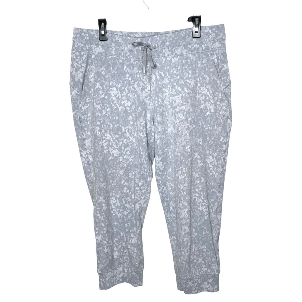 lululemon Ready To Rulu Jogger Crop Speckle Spritz Grey Silver Sz 14 - Picture 6 of 16